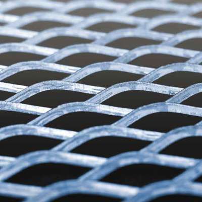 Powder coated expanded metal mesh