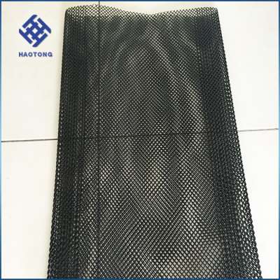 Factory price supply one side sealed black color HDPE oyster mesh bag