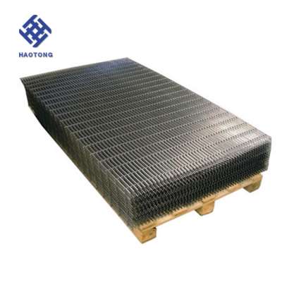 Black steel welded wire mesh panels